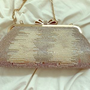 Evening women beaded clutch
